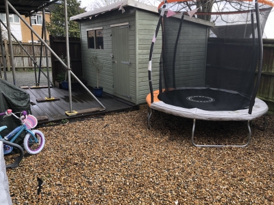 2 bed with private garden ground floor small block